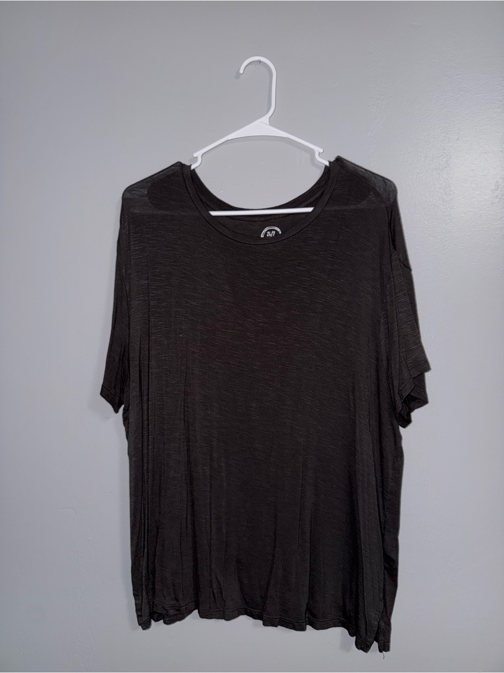 Women’s Black Casual Crew Neck T-Shirt